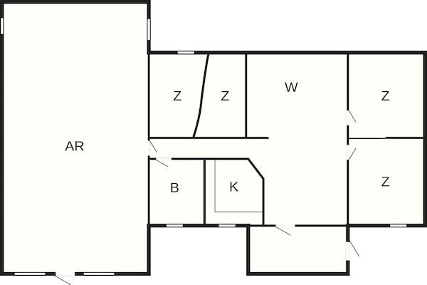 Foto van 8 persoons vakantie huis in Ørsted - Vakantiehuis in Ørsted - FloorPlan