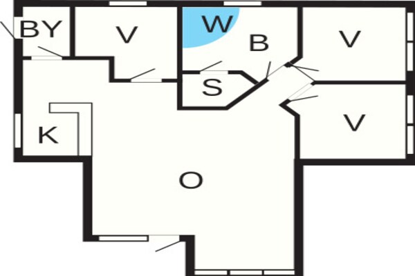 Foto van Rustig toevluchtsoord in Klitmoller - Vakantiehuis in Thisted - FloorPlan