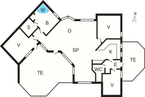 Foto van 8 persoons vakantie huis in Gilleleje - Vakantiehuis in Gilleleje - FloorPlan
