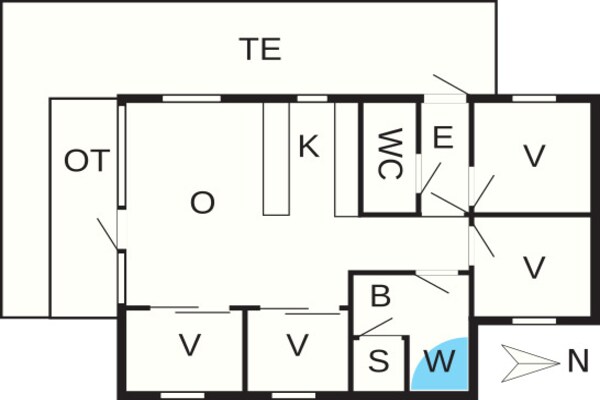 Foto van Vakantieverblijf aan zee in Lolland - Vakantiehuis in Dannemare - FloorPlan
