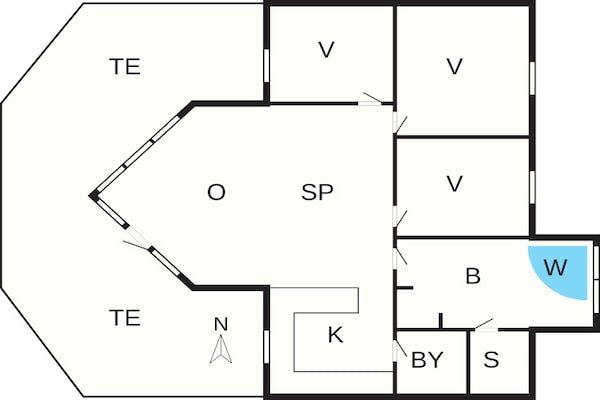 Foto van 7 persoons vakantie huis in Rødby-By Traum - Vakantiehuis in Rødby - FloorPlan