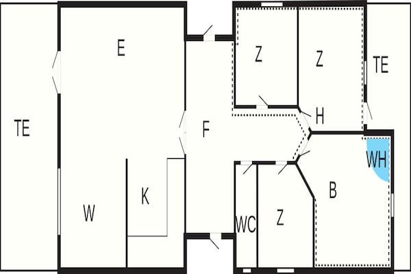 Foto van Licht familiehuis bij Kelstrup Strand - Vakantiehuis in Haderslev - FloorPlan