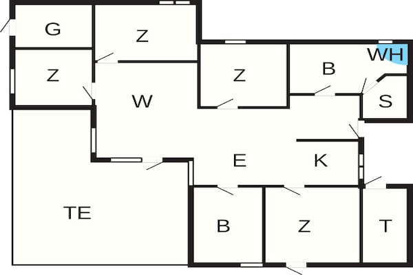 Foto van 8 persoons vakantie huis in Hadsund-By Traum - Vakantiehuis in Hadsund - FloorPlan