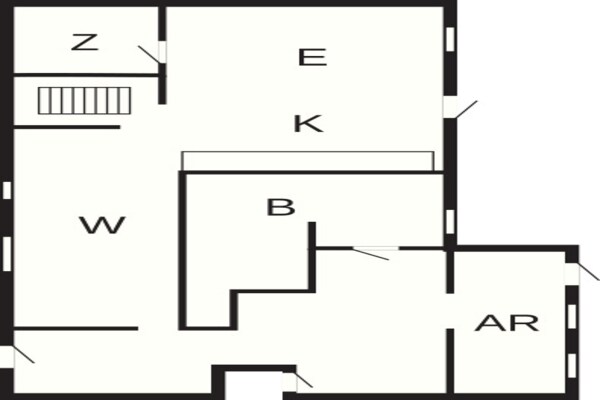Foto van Gezellig vakantiehuis vlakbij het meer - Vakantiehuis in Sakskøbing - FloorPlan