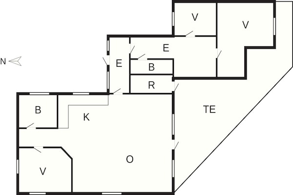 Foto van 8 persoons vakantie huis in Lemvig-By Traum - Vakantiehuis in Lemvig - FloorPlan