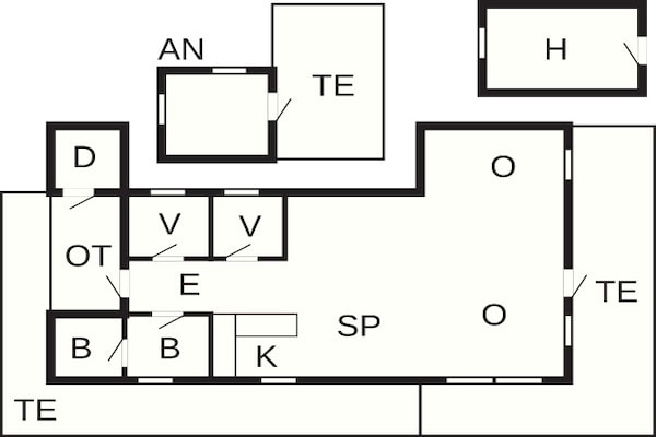 Foto van 8 persoons vakantie huis in Sundlandet - Vakantiehuis in Sundlandet - FloorPlan