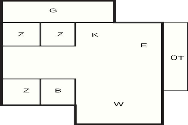 Foto van 6 Personen vakantie huis in Juelsminde - Vakantiehuis in Juelsminde - FloorPlan