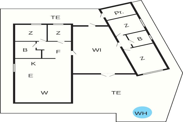 Foto van 9 persoons vakantie huis in Inndyr - Vakantiehuis in Inndyr - FloorPlan