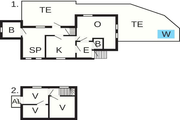 Foto van 8 persoons vakantie huis in Inndyr - Vakantiehuis in Inndyr - FloorPlan