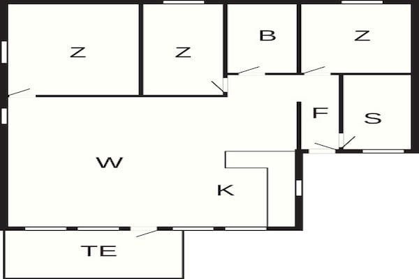 Foto van Vakantiehuis aan zee met sauna - Vakantiehuis in Harboøre - FloorPlan