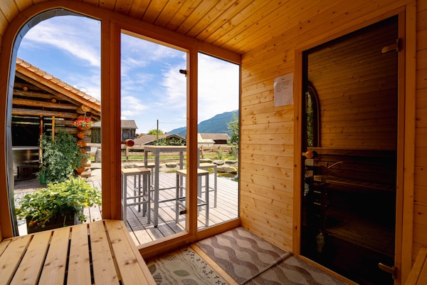 Foto van Boerderij in Bramberg met Sauna & Skitoegang - Vakantiehuis in Bramberg - Wellness