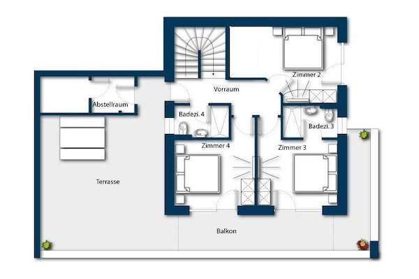 Foto van Chalet in Neukirchen bij het skigebied - Vakantiehuis in Neukirchen - FloorPlan