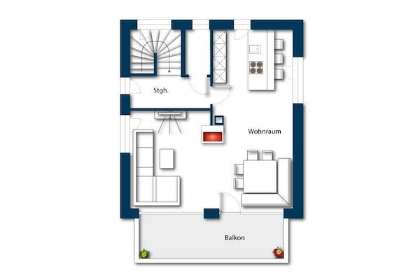 Foto van Chalet in Neukirchen bij het skigebied - Vakantiehuis in Neukirchen - FloorPlan