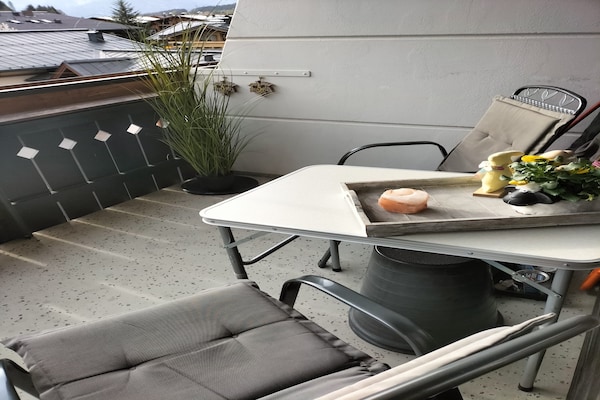Foto van Appartement Maria Alm bij Hochkönig Pistes - Vakantiehuis in Maria Alm - TerraceBalcony