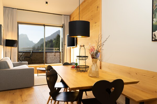 Foto van Appartement in Schröcken bij het skigebied - Vakantiehuis in Schröcken - LivingRoom