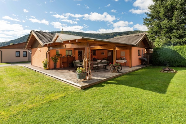 Foto van Bungalow in Glödnitz nabij de Nockberge Alpen - Vakantiehuis in Glödnitz - ExteriorSummer