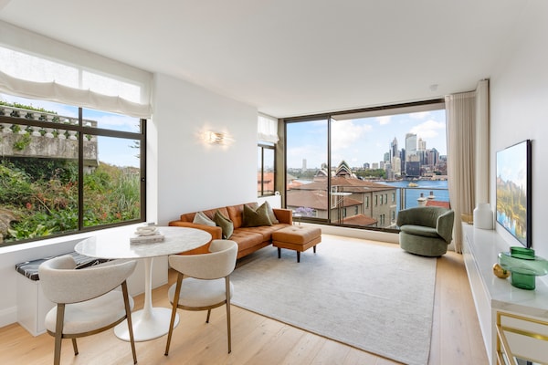 Foto van Boutique-appartement met 2 slaapkamers en prachtig uitzicht op de haven van Sydney - DiningRoom