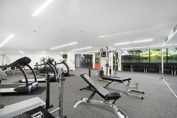 Foto van 1-slaapkamerappartement met uitzicht, zwembad, fitness, BBQ en parking - Wellness