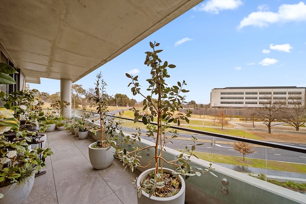 Foto van Binnenstadsappartement met 2 slaapkamers, groot balkon, tuin en fitnessruimte - TerraceBalcony