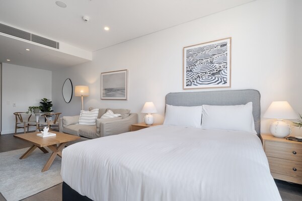 Foto van Lichte studio met barbecue op het dak in Fremantle - BedRoom