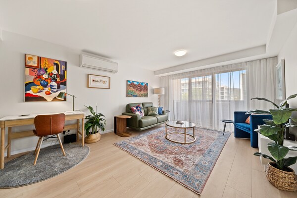 Foto van Braddon Retreat: Ruim appartement met 1 slaapkamer en parkeergelegenheid - LivingRoom
