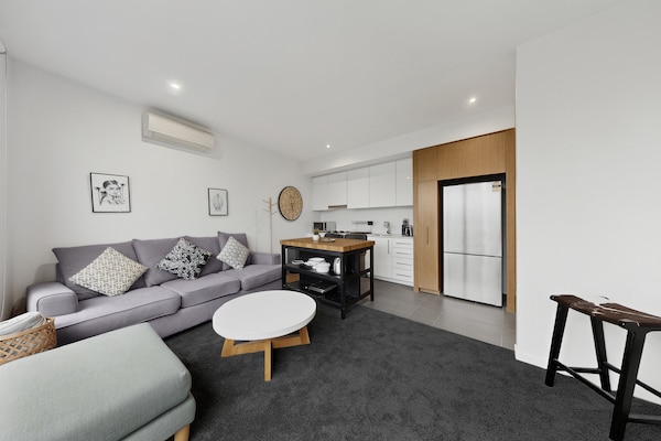 Foto van Appartement met 1 slaapkamer en uitzicht op de stad, vlakbij Central Park. - LivingRoom