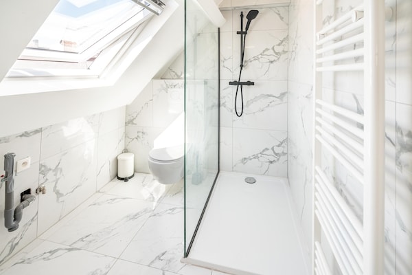 Foto van Appartement met 1 slaapkamer in het centrum - Vakantiehuis in Antwerp Center - BathRoom