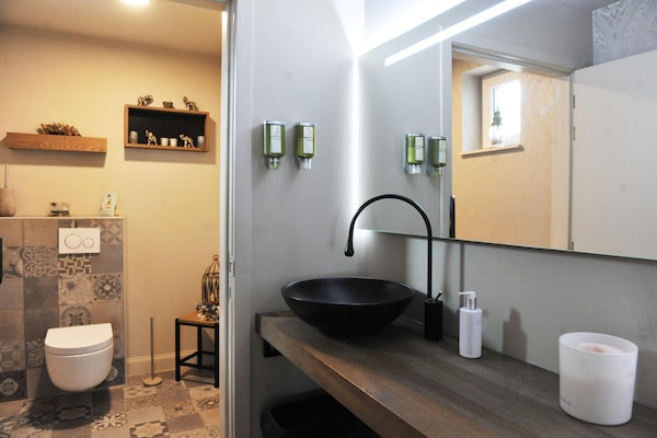 Foto van Vlaanderen Gezellig Huisje - Vakantiehuis in Vlaanderen - BathRoom