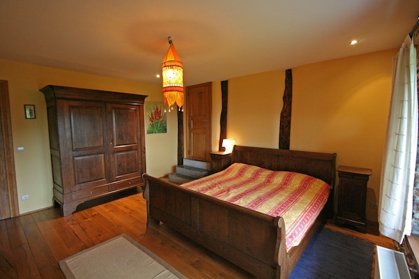 Foto van Historische schuilplaats in Exbomont - Vakantiehuis in Stoumont - BedRoom