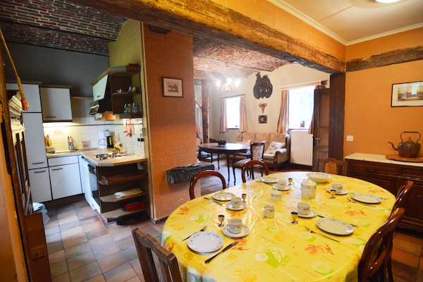 Foto van Boerderijverblijf in Barvaux-Condroz - Vakantiehuis in Barvaux Condroz - DiningRoom