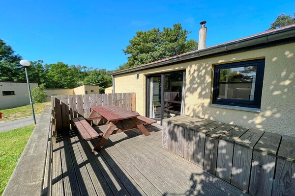 Foto van Bungalow in Virton bij Vallée de Rabais Meer - Vakantiehuis in Virton - TerraceBalcony