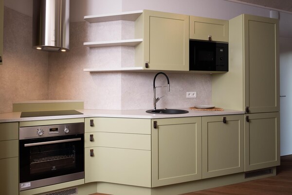 Foto van Laurierblad: een ontsnapping uit de natuur - Vakantiehuis in Antoing - Kitchen