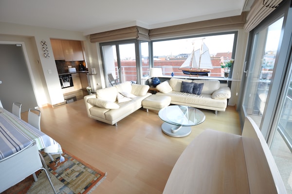 Foto van Appartement in België met Zeezicht - Vakantiehuis in KNOKKE-HEIST - LivingRoom