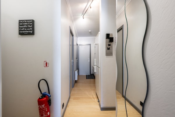 Foto van Appartement aan Zee in België met Uitzicht - Vakantiehuis in Blankenberge - Landing