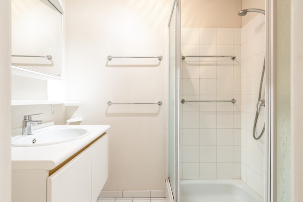 Foto van Studio met zeezicht in Gadeynehelling - Vakantiehuis in Blankenberge - BathRoom
