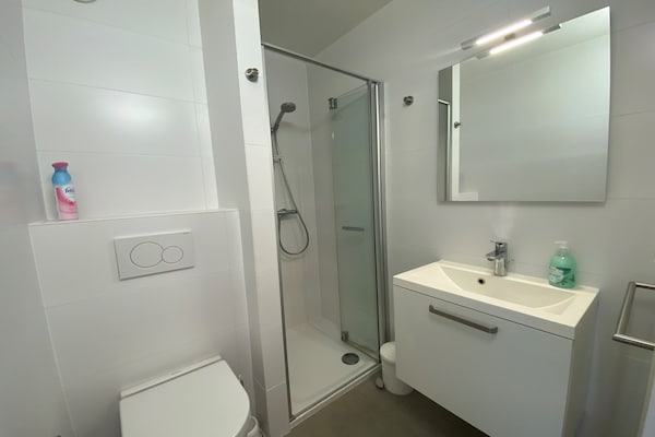 Foto van Studio in Nieuwpoort met Zeezicht Terras - Vakantiehuis in Nieuwpoort - BathRoom
