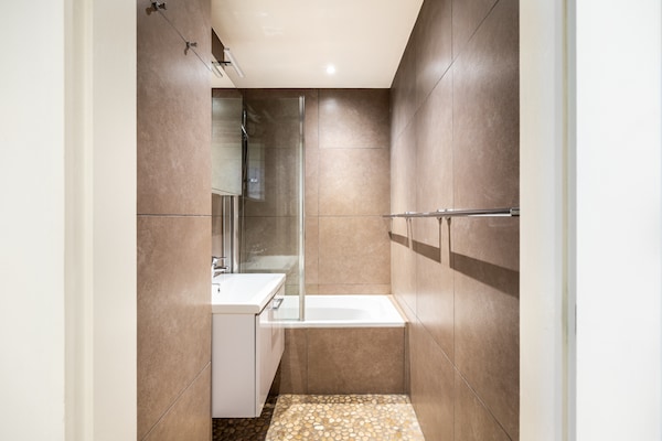 Foto van Appartement aan Belgische kust met zeezicht - Vakantiehuis in Oostduinkerke - BathRoom