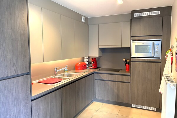 Foto van Appartement met zonnig terras in Oostduinkerke - Vakantiehuis in OOSTDUINKERKE - Kitchen