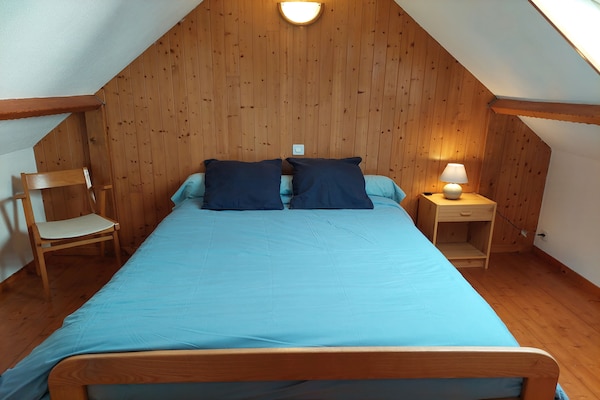 Foto van Stenen huis in Bretagne bij zandstranden - Vakantiehuis in Landéda - BedRoom