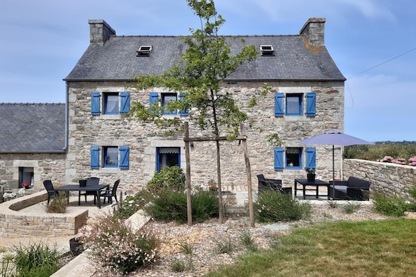 Foto van Stenen huis in Plouescat bij zandstranden - Vakantiehuis in Plounévez-Lochrist - ExteriorSummer