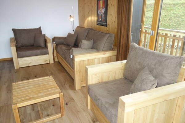 Foto van Appartement in Veysonnaz bij Skilift - Vakantiehuis in Veysonnaz - LivingRoom