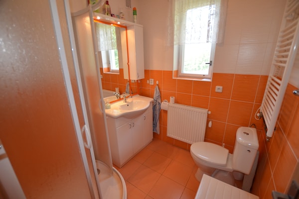 Foto van Berghut met zwembad - Vakantiehuis in Ktová - BathRoom