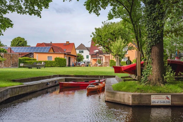 Foto van Appartementen Am Spreewaldfliess, Schlepzig - Vakantiehuis in Schlepzig - ExteriorSummer