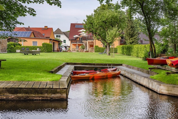 Foto van Appartementen Am Spreewaldfliess, Schlepzig - Vakantiehuis in Schlepzig - ExteriorSummer