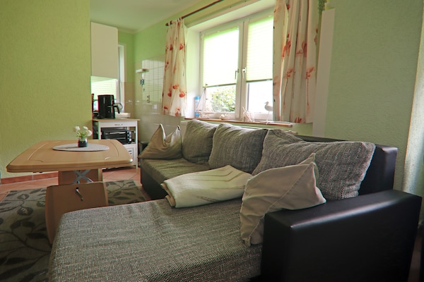 Foto van Idyllische bungalow aan de Oostzeekust - Vakantiehuis in Reddelich - LivingRoom