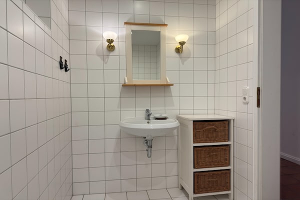 Foto van Appartement in Semlow met tuin en terras - Vakantiehuis in Semlow - BathRoom