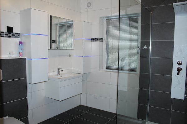Foto van Bungalow in Börgerende-Rethwisch met sauna - Vakantiehuis in Börgerende-Rethwisch - BathRoom