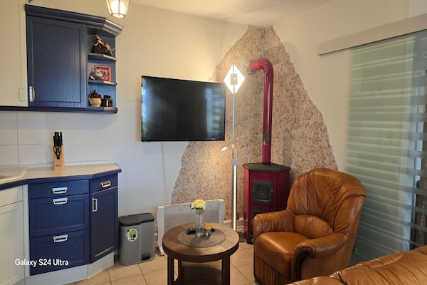 Foto van Bungalow in Schlowe aan het zie - Vakantiehuis in Borkow OT Schlowe - LivingRoom