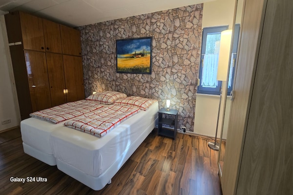 Foto van Bungalow in Schlowe aan het zie - Vakantiehuis in Borkow OT Schlowe - BedRoom