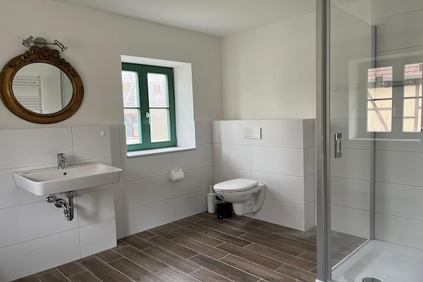 Foto van Vakantiehuis nabij het Schweriner Merengebied - Vakantiehuis in Wendorf - BathRoom